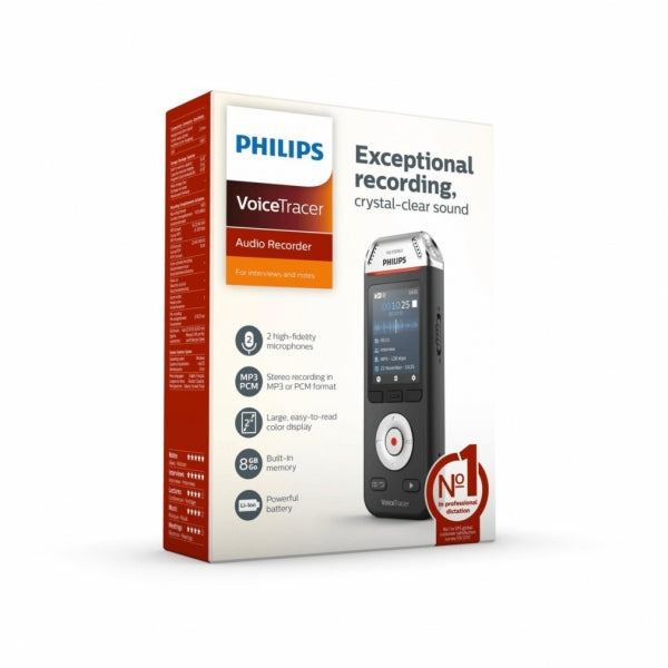 Philips Voicetracer Audio Recorder 8Gb Mp3