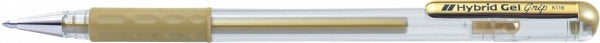 Pen Hybrid Metallic Grip 0.8Mm Gold