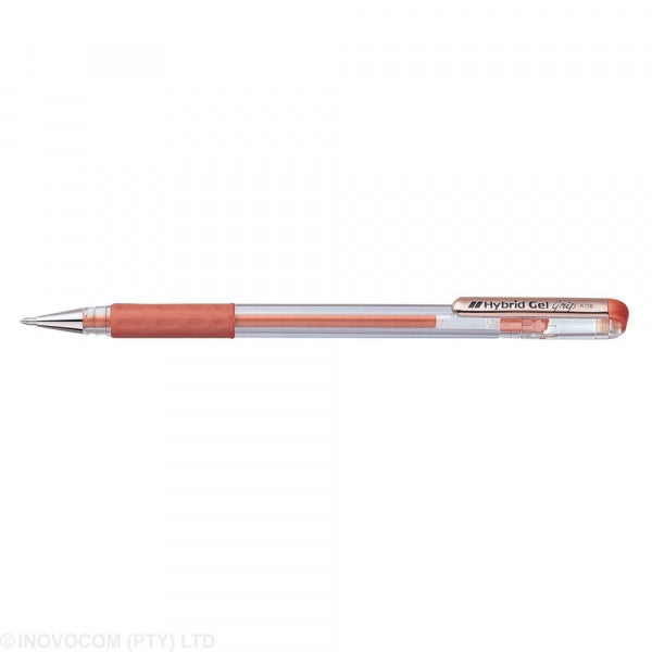 Pen Hybrid Metallic Grip 0.8Mm Bronze