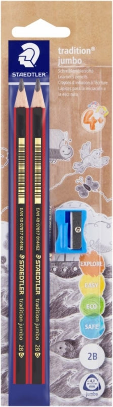 2 Jumbo Graphite Pencils Beginners