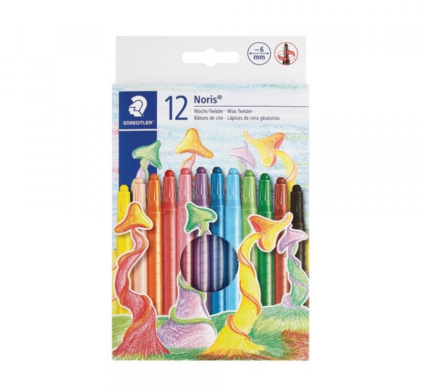 Wax Crayons Staedtler Retractable Twisters 12 Ass