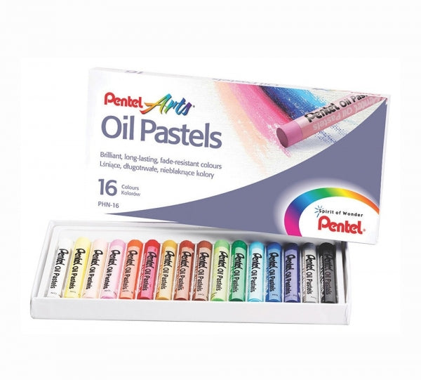 Oil Pastels Pentel 16Pc Asst