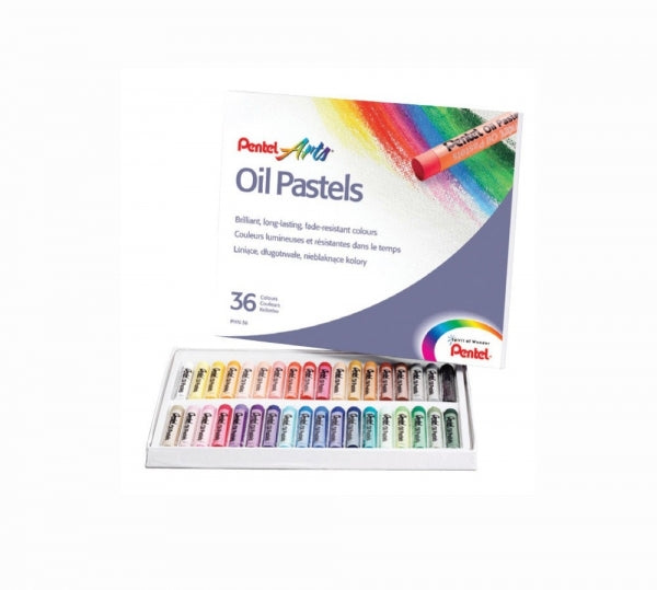 Oil Pastels Pentel 36Pc Asst