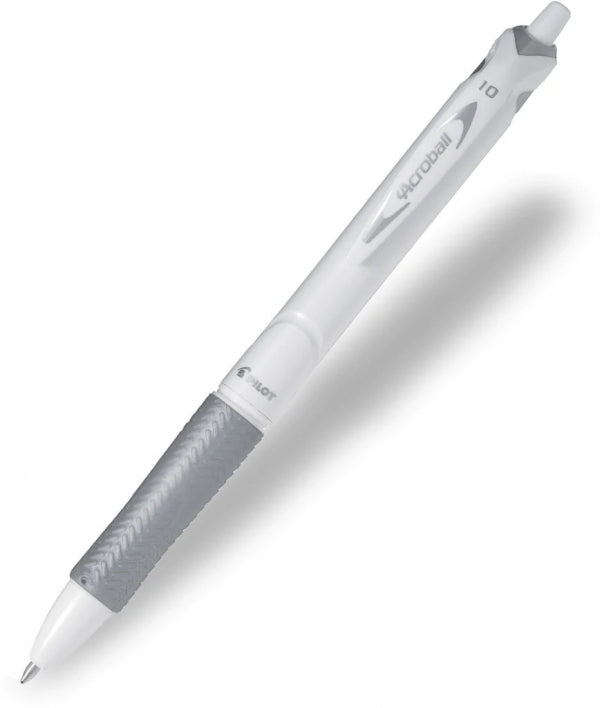 Pen Acroball White Barrel M Black