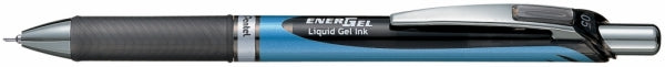 Pen Gel Rollerball Retractable Pentel Energel Needle Tip 0.5Mm Black