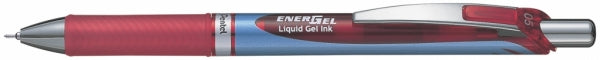 Pen Energel Retract Needle Tip Roller 0.5Mm Red