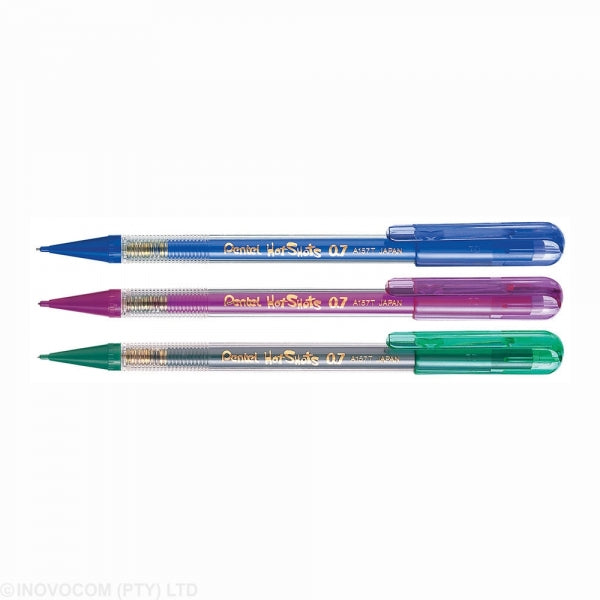 Pencil Clutch Pentel Hotshots 0.7Mm Asst Colours