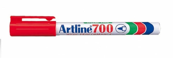 Marker Artline Ek700 Fine Bullet With Pocket Clip Red