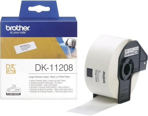 Labels Brother Barcode Large 38Mmx900mm 400 Labels on Roll