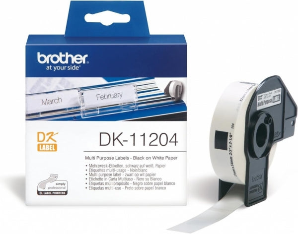 Labels Brother Multi Pupose 17Mmx54mm 400 Labels on Roll