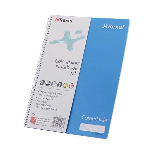 Notebook A4 Perf Feint Ruled Blue