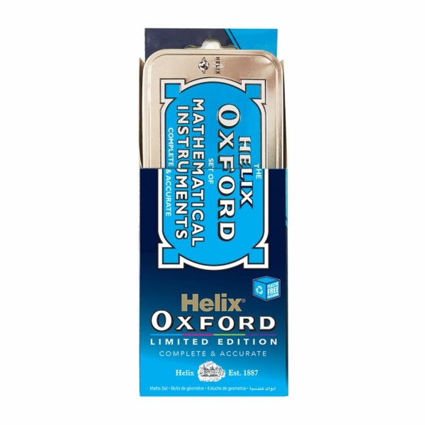 Math Set Oxford Helix 10Pc Blue