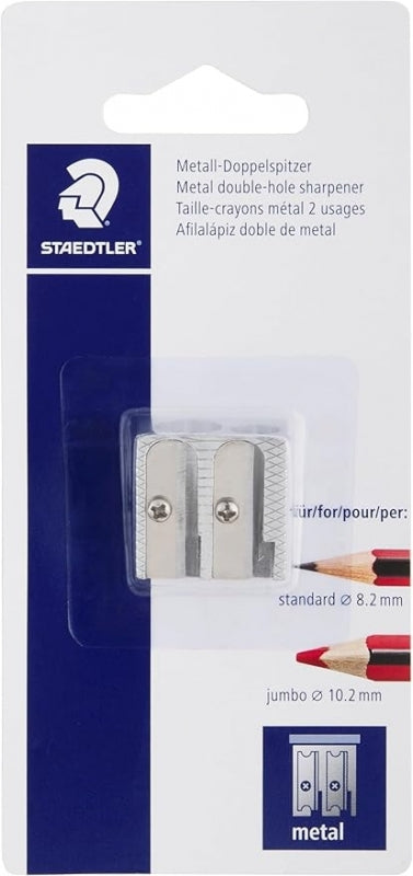 Sharpener Staedler Double Hole Metal Carded