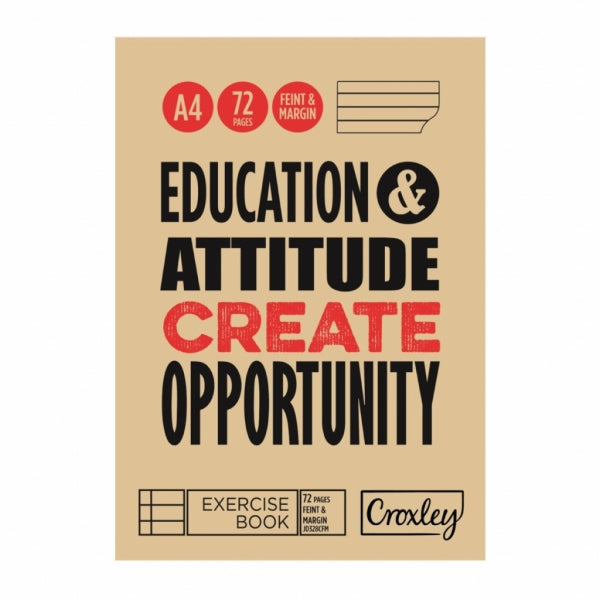 Book Exercise Croxley A4 72Pg F/M