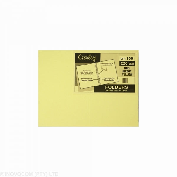 Folder Manila Croxley220g Yellow