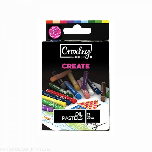 Oil Pastels Croxley 12Pc Asst