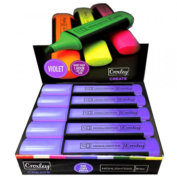 Highlighter Croxley Create Violet