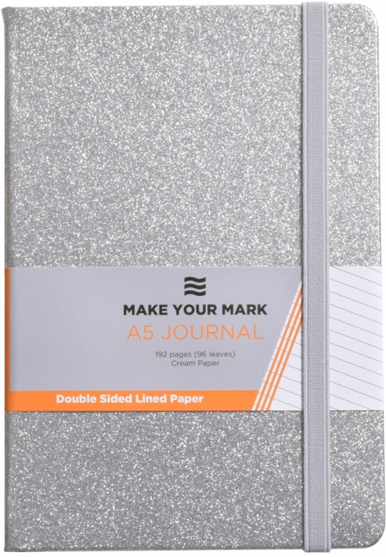 Journal A5 Glitter Silver