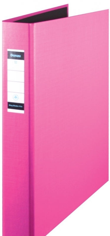 File 2 Ring Binder Donau A4 Pink