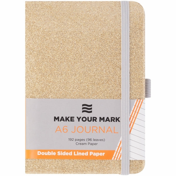 Journal A6 Glitter Gold