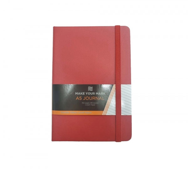 Journal A5 Soft Touch Espresso Red