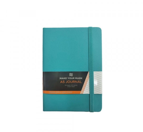 Journal A5 Soft Touch Espresso Turqoise