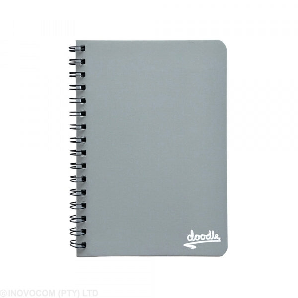 Journal Trefoil Wiro A4 Doodle 60Pg Pastel Grey