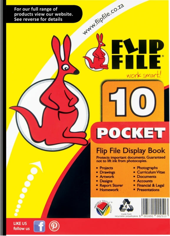 Flip File A4 10 Pocket