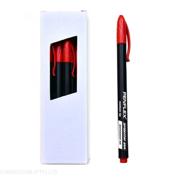 Marker Ohp Permanent Penflex Medium Red