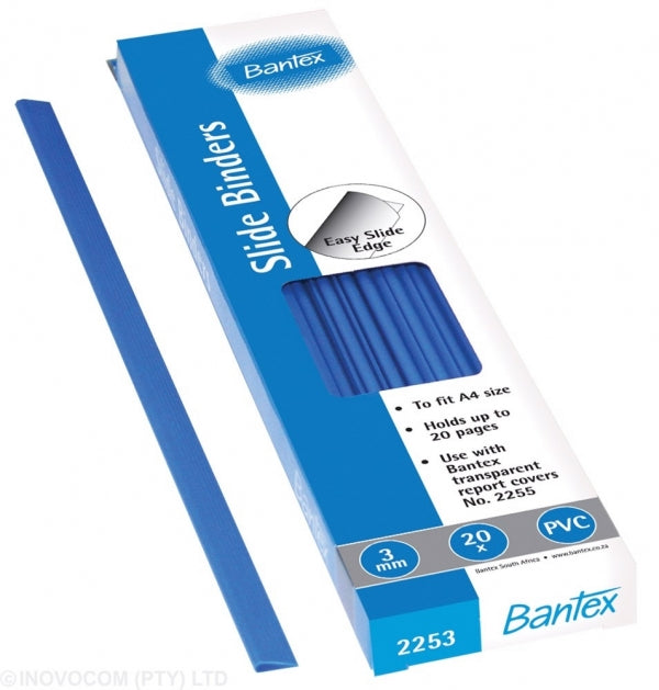 Slide Grips A4 3Mm Blue (20 Sheets)