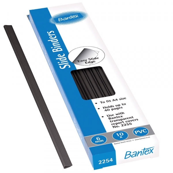 Slide Binder Bantex A4 6Mm 40 Sheets Black