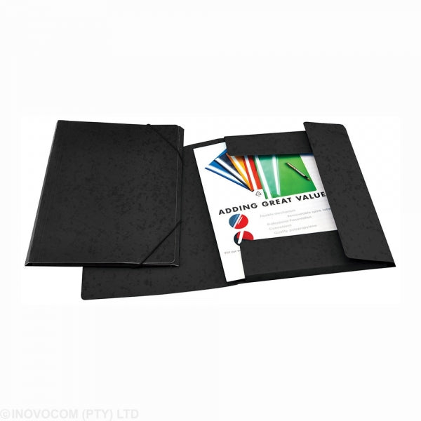 Document Wallet A4 Black Manilla