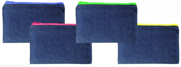 Pencil Case Butterfly Denim 22Cm X 14Cm