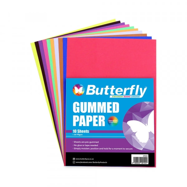 Gum Paper 15Cmx15cm Butterfly