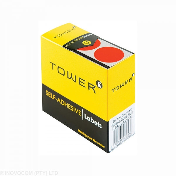 Labels Colour Code C25 Flu Red