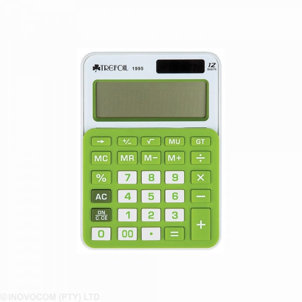 Calculator Desktop 12 Digit Medium 1995 Green/White