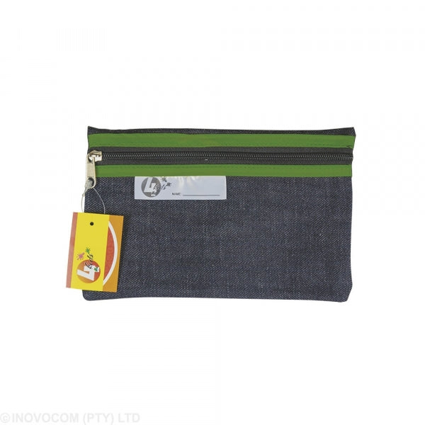 Pencil Bag 22Cm Denim Green