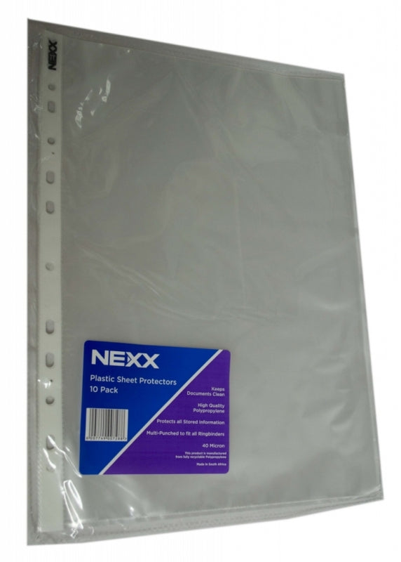 Nexx 040H-Int|Filing Sleeves A4 Pp Nexx 40Mic 10Pk