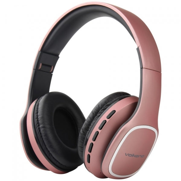 Headphones Volkano Phonic Series Bluetooth Full Size Rose Gold