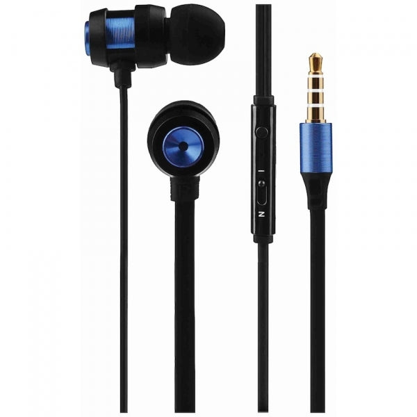 Earphone Volkano Alloy Series Metal- Blue