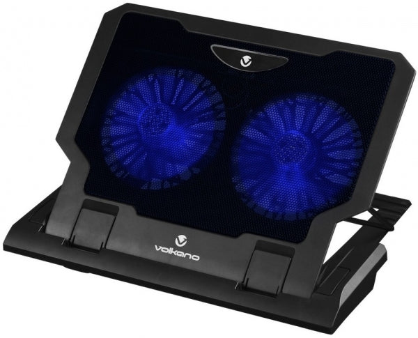 Fan Notebook Cooling Stand 15" Dual Volkano Polar Series