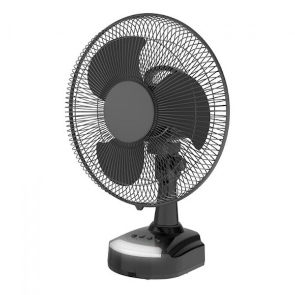 Desk Fan Elektra Everlast 12 Black