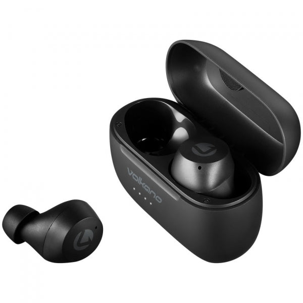 Earphones Tws Volkano Pisces 2.0 Series and Charging Case Bk