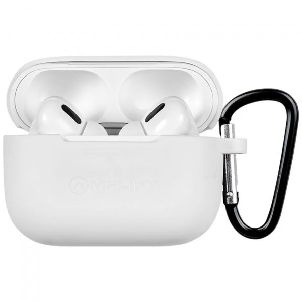 Earphone Amplify Note X Series + Charging Case - White Case + White Cover