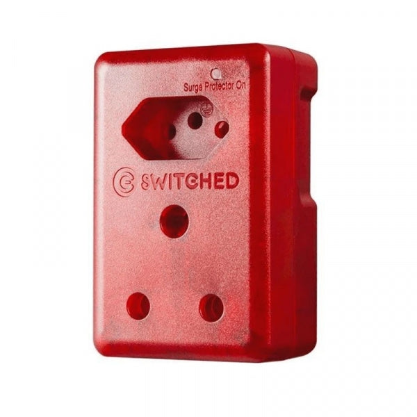 Switched 4 Way Surge Protected Multiplug 0.5M Pink