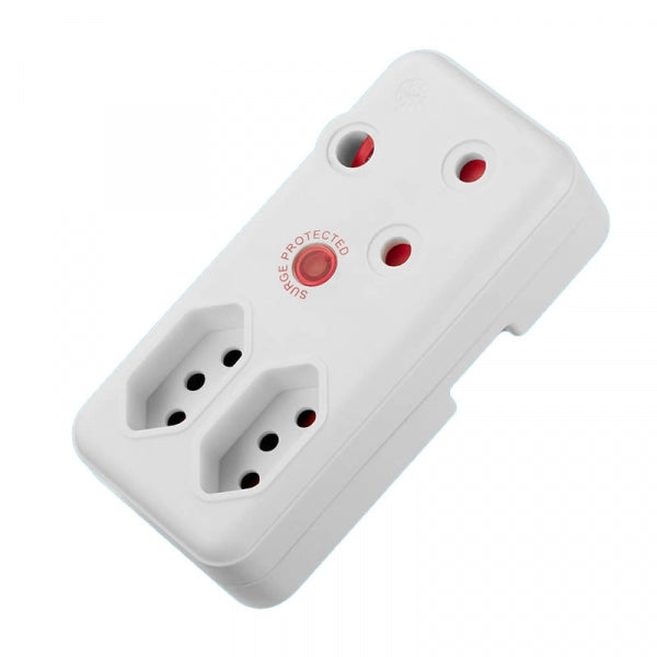 Adaptor Switched 3 Pin 1X16a , 2X5a Euro