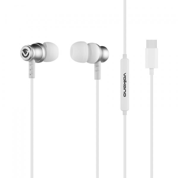 Earphones Volkano Prism 2.0 Series Type C, White