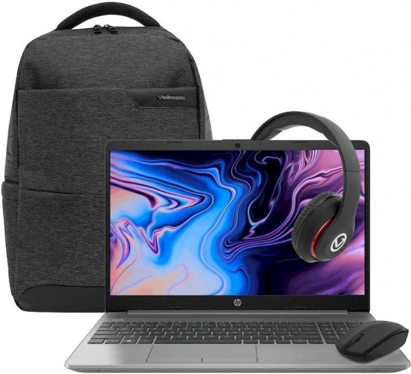 Notebook Hp 250 G9 Celeron 15.6 Inch 8Gb Ram 256Gb Ssd Win 11 + Bag + Bluetooth Mouse + Headphone