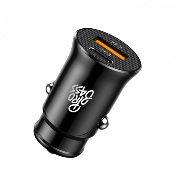 Car Charger Pro Bass on the Go Dual Usb + Type-C 12W, Black