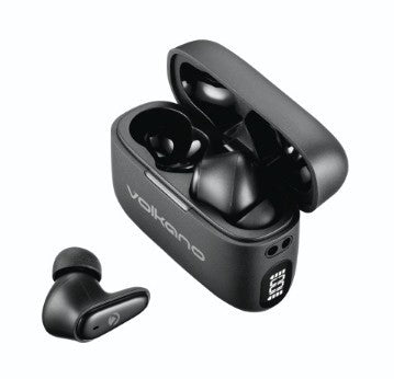 Earphones Volkano on the Go Tws, Black
